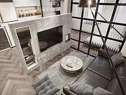 一套单身公寓的设计与表现