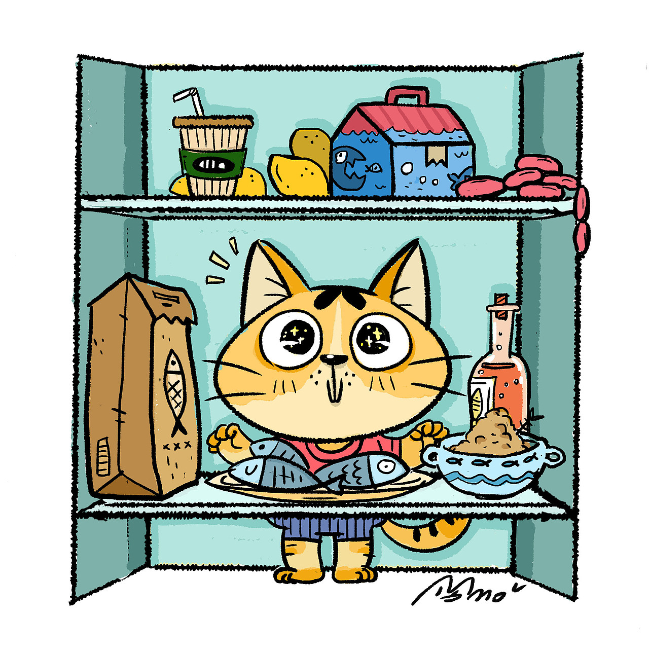 2017作品汇-MOMO插画路