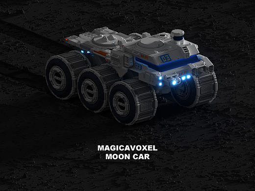  Magicavoxel体素日常之“月球车” 