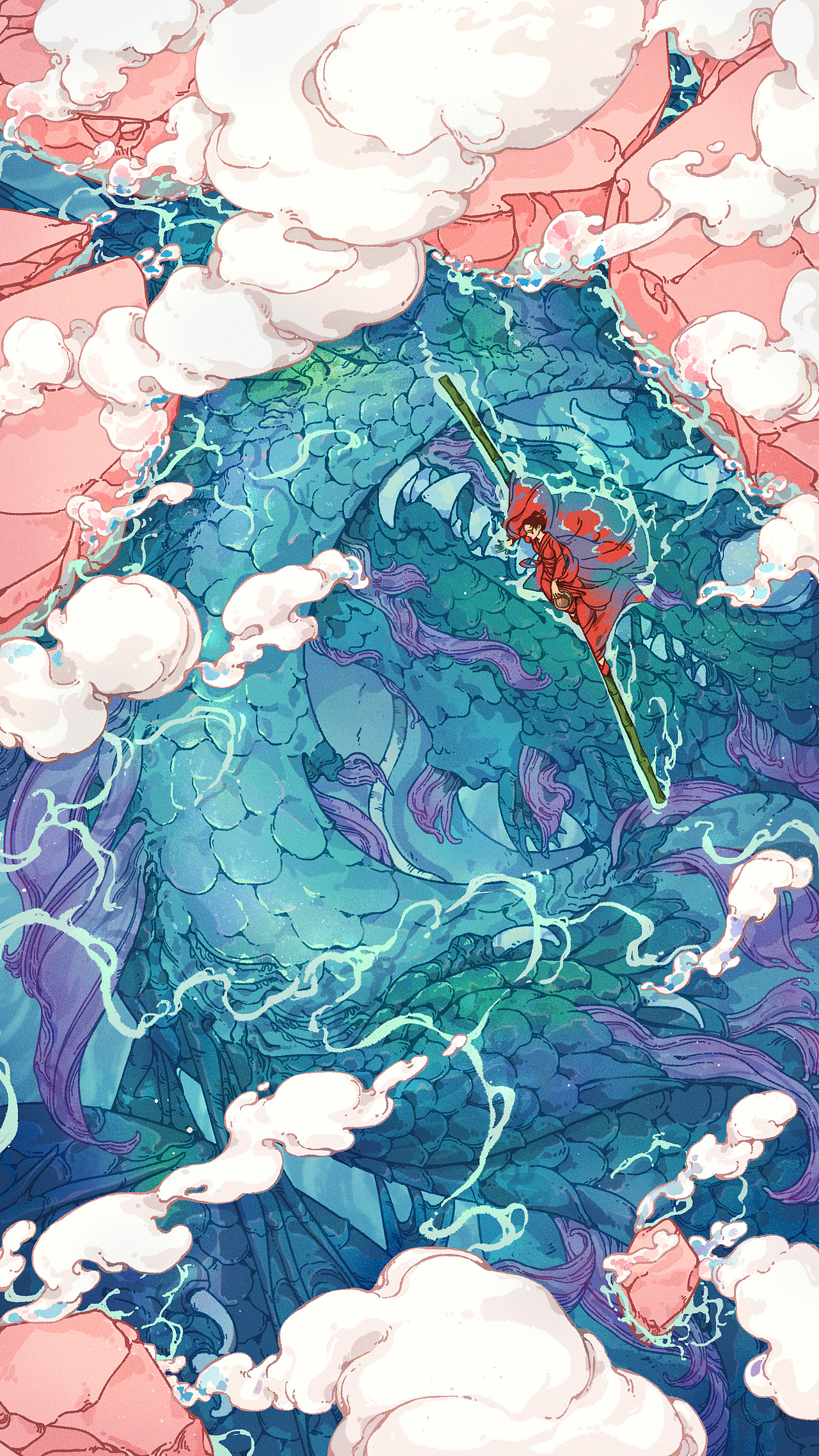 鼎湖——【乐划锁屏插画大赏】