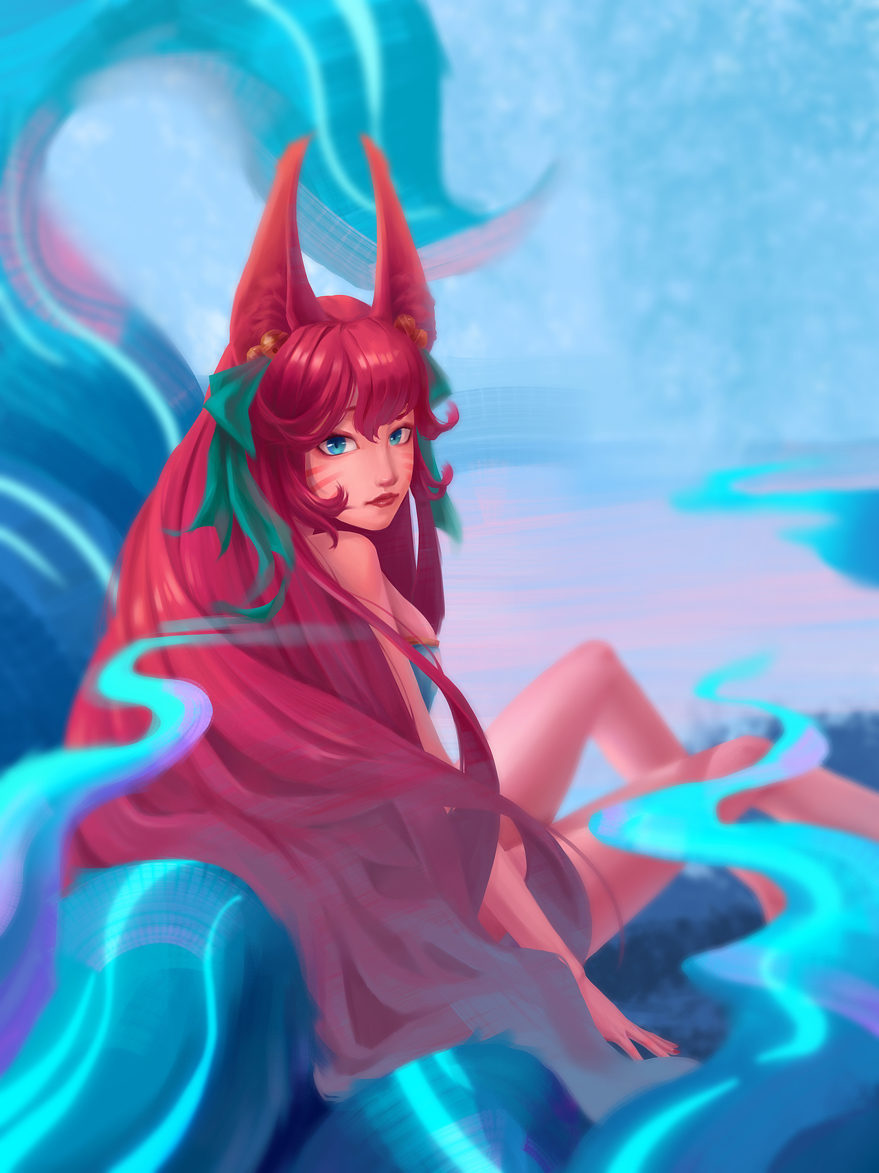 英雄联盟阿狸板绘