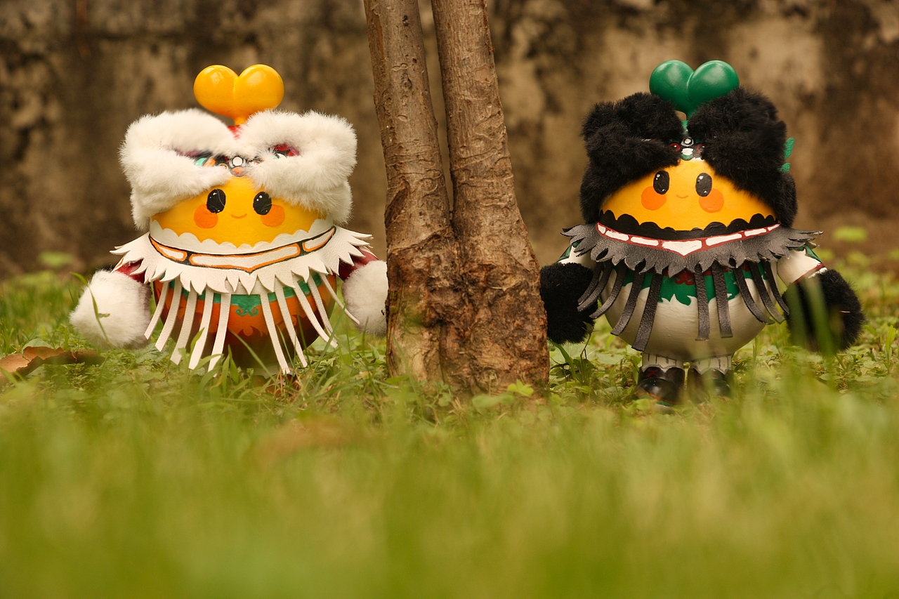 阿里巴巴公益爱豆实体涂装——南狮豆