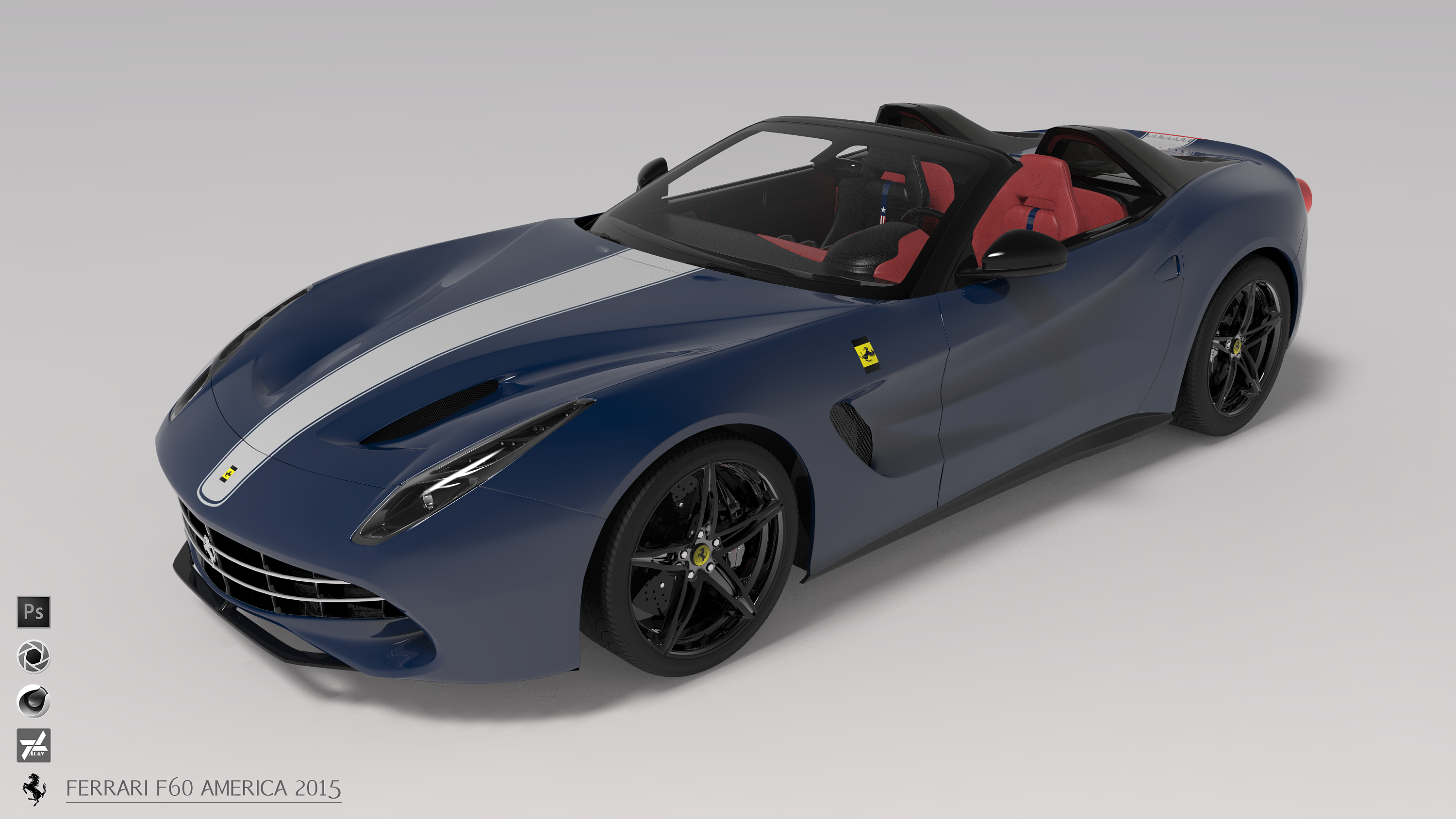 ferrari f60 america 2015 渲染