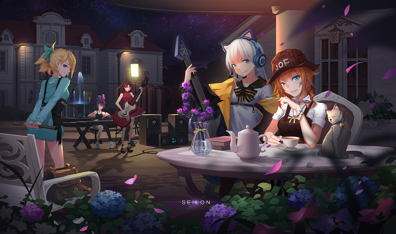 来一场花香与夜色相伴的庭院小Live吧！！