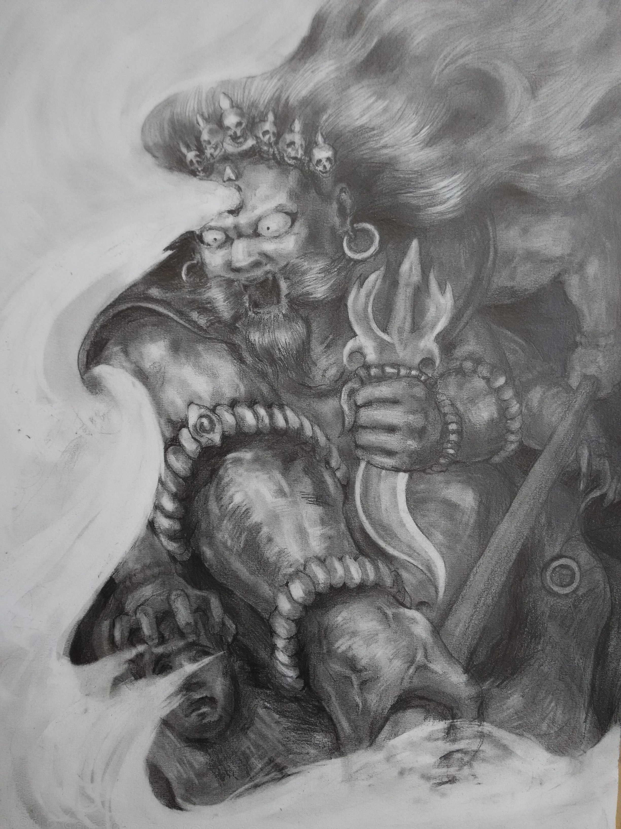 人物手绘——大黑天
