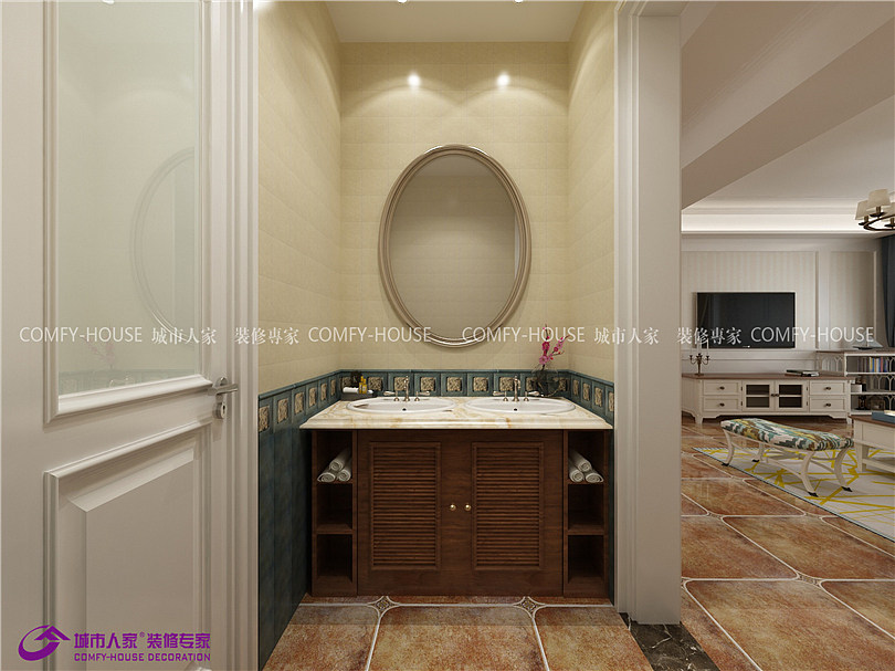 长清金基悦麓130平三室两厅田园风格装修（图ZMTczMTA3MjY0） - 家装设计 - 站酷设计师济南城市人家装饰原创素材 - 站酷ZCOOL