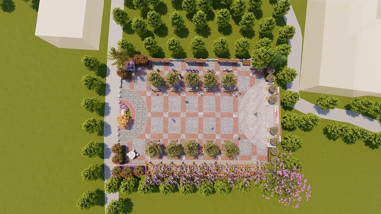 乡村广场|空间|景观设计|小蒋18739978189_原创作品-站酷zcool