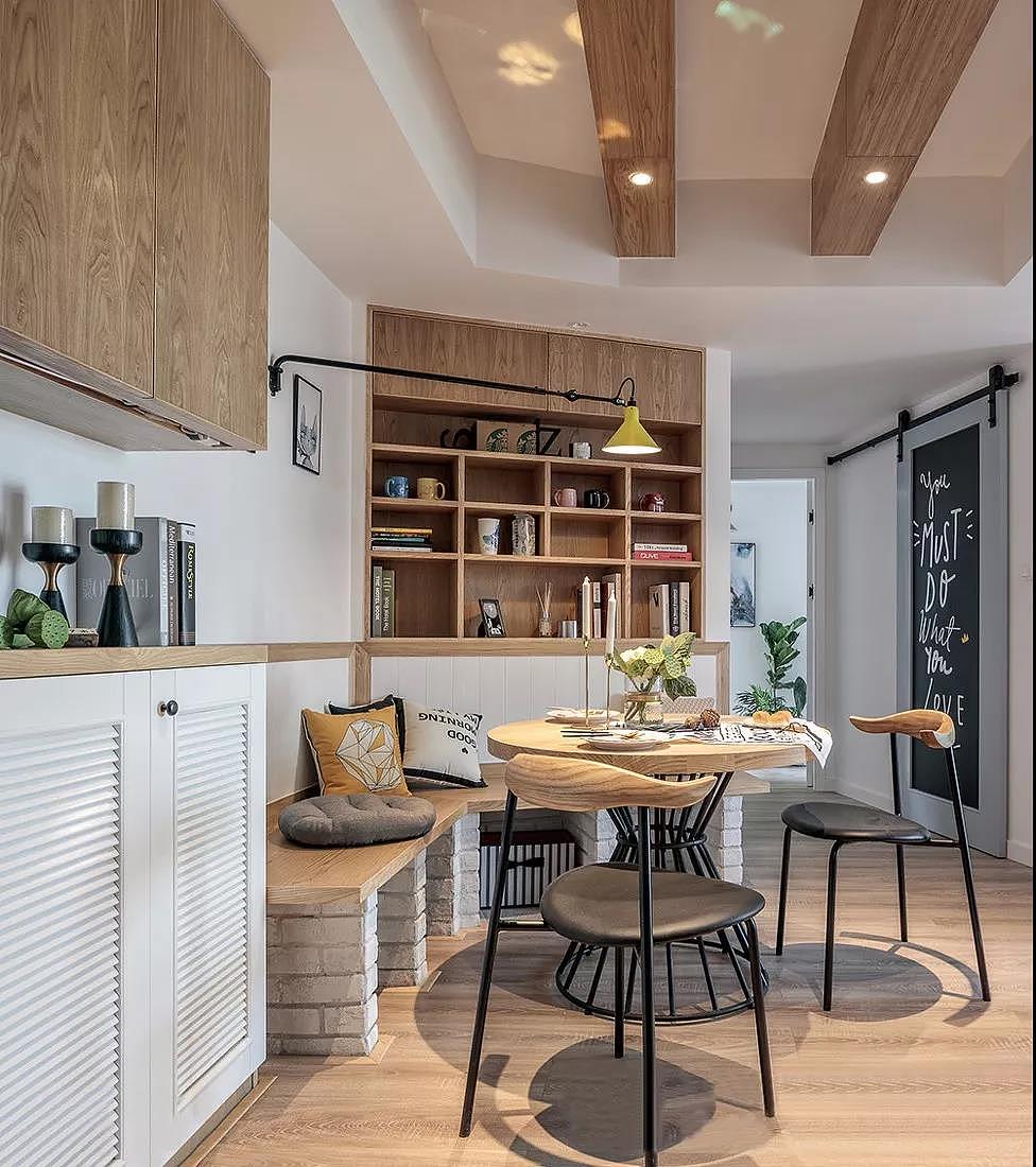 小清新北欧风三居室,文艺范满满,太舒适了