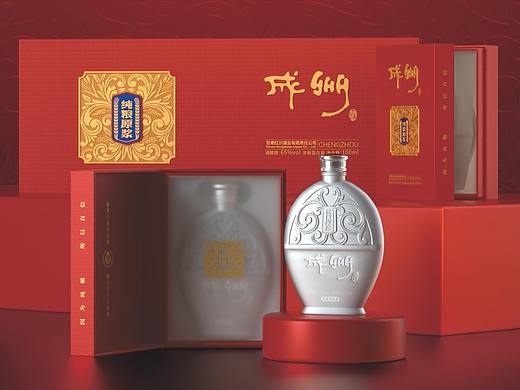 c4d白酒包装建模渲染海报（个人主页-ZMzgyNzUzNjQ=） - 其他三维 - 站酷设计师吉鹿迷原创素材 - 站酷ZCOOL