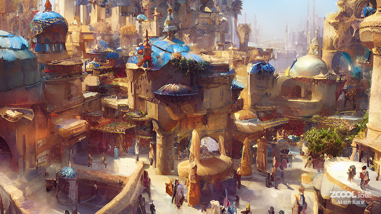#AI创作实验室#天方夜谭的城市