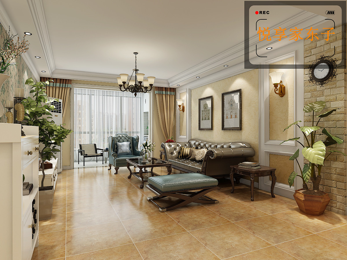 集美貌和实用性于一身的清新设计,石家庄刘先生130㎡美式三居