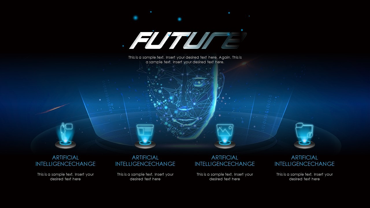 [一茶演示]人工智能改变未来PPT模板（图ZMTE5MDY2NDM2） - PPT/Keynote - 站酷设计师ArlenePPT原创素材 - 站酷ZCOOL