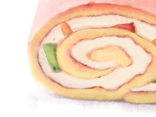 水彩美食插画