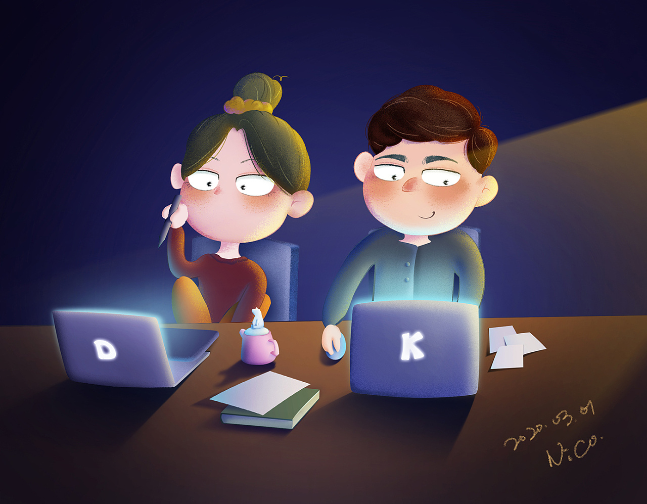 在家办公的日子