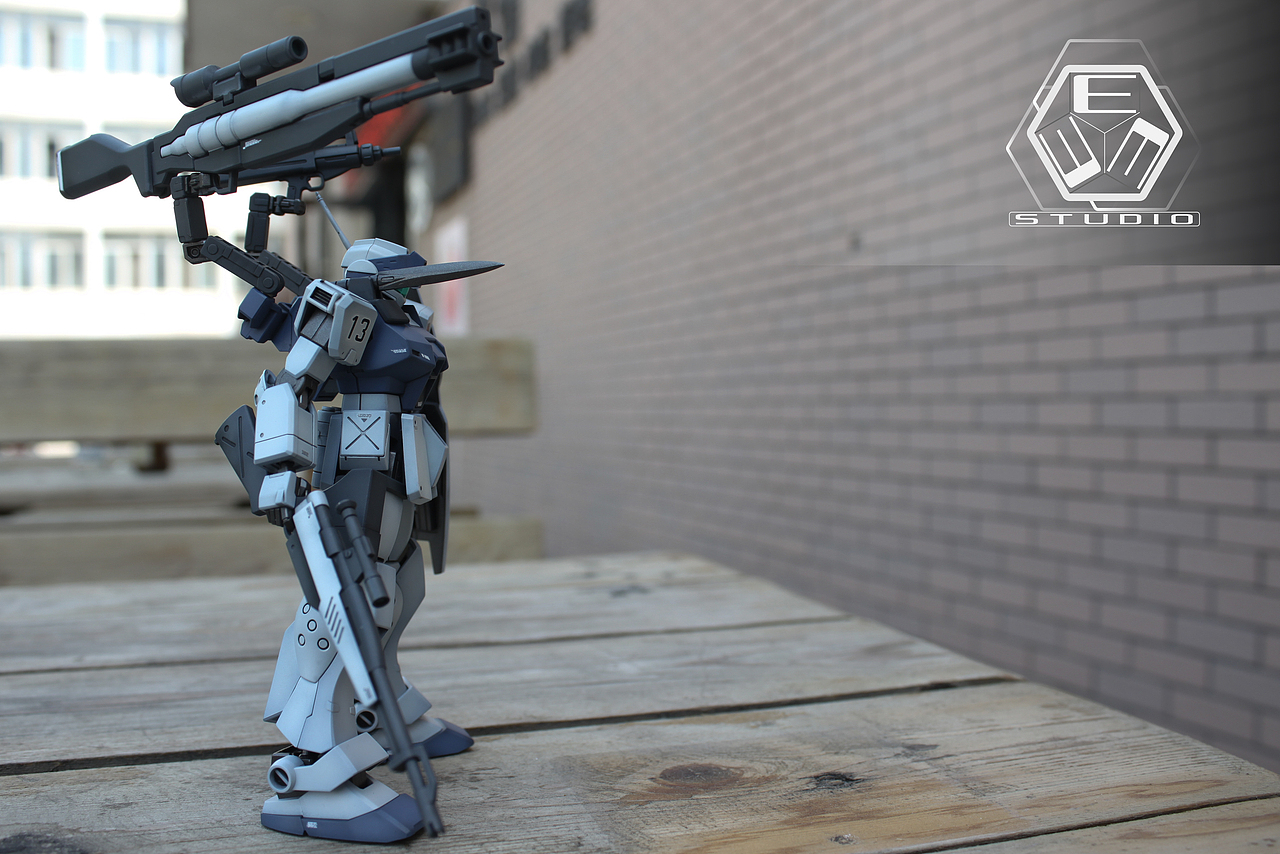 HG狙击型吉姆 白狗 高达模型（图ZMTU5NzI5MTU2） - 手办/模玩 - 站酷设计师EEENNMWWWW原创素材 - 站酷ZCOOL