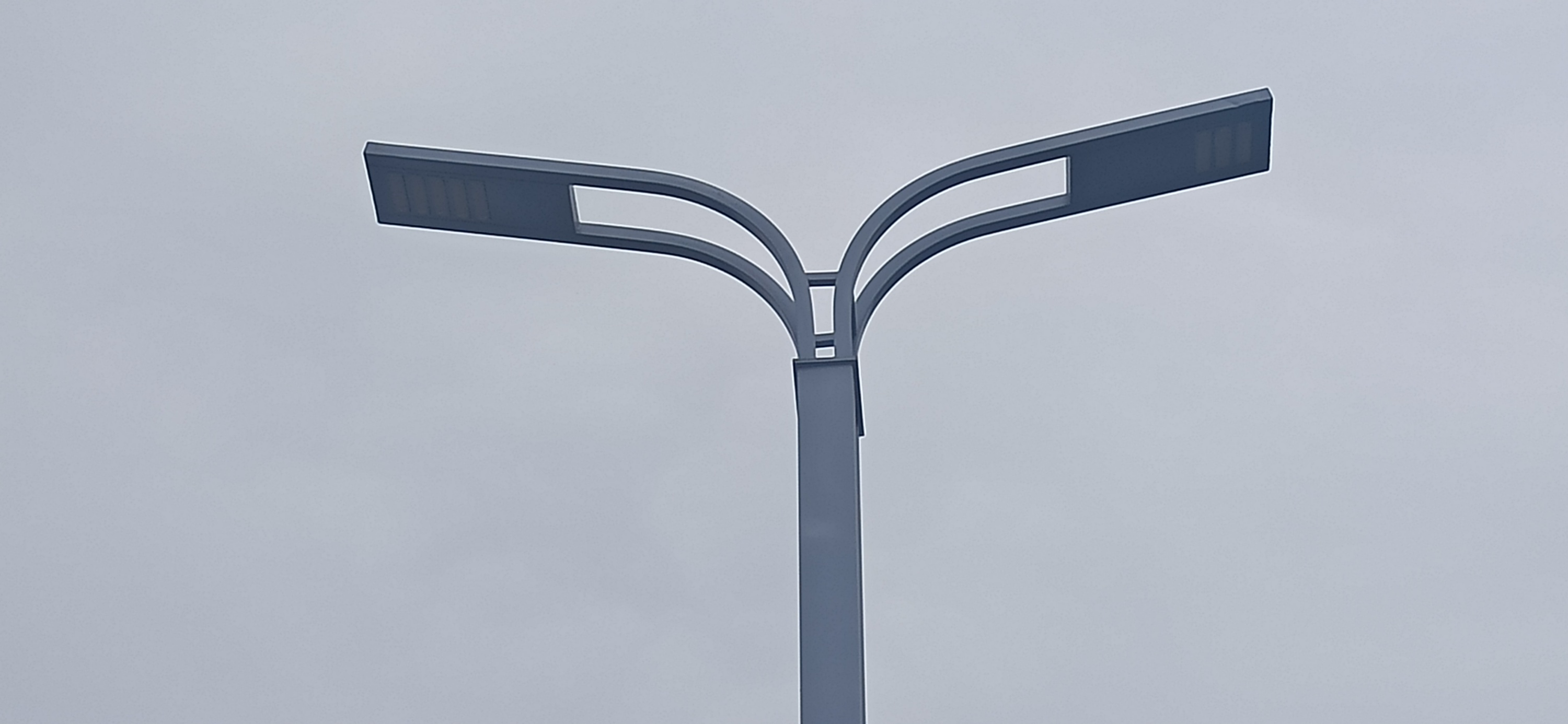 新款双臂路灯-简约大气灯杆造型【世博光电】