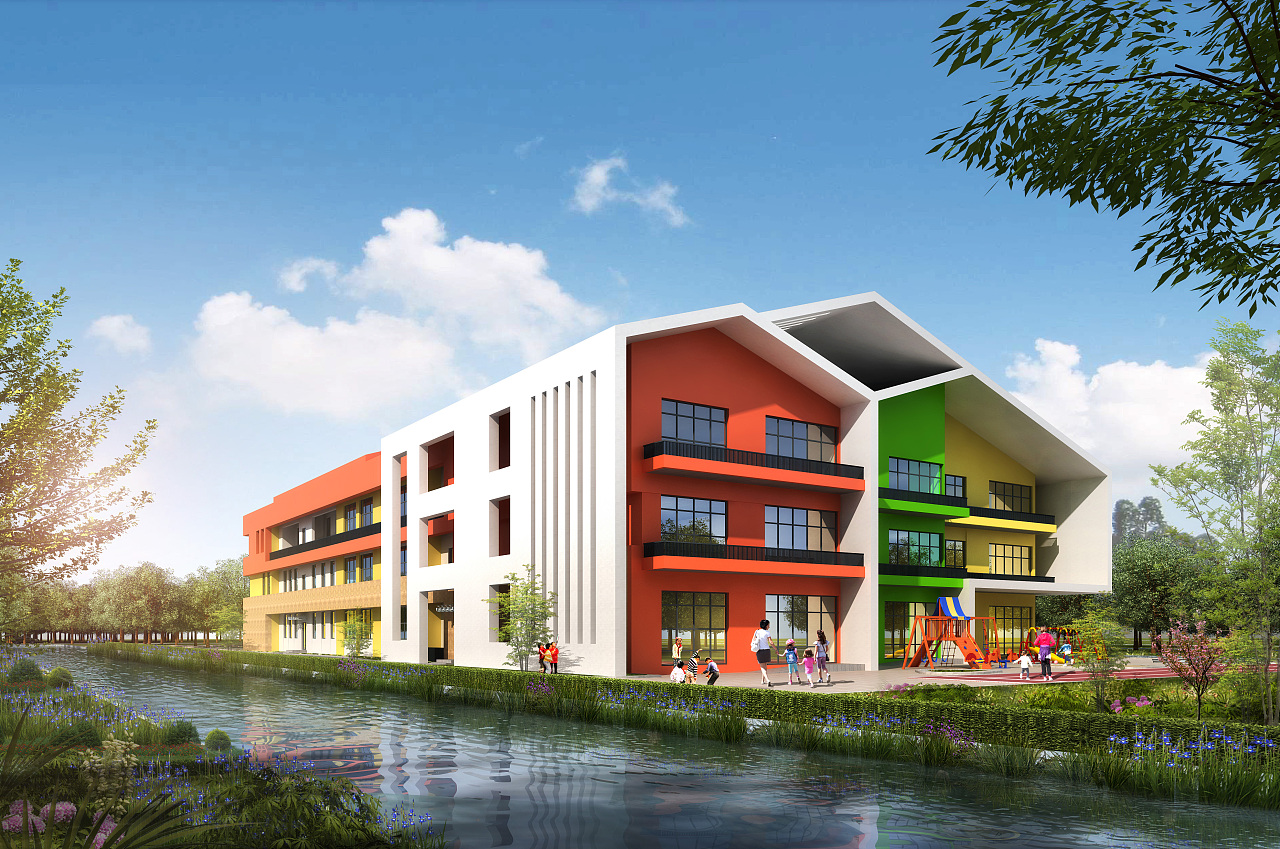 幼儿园室外透视图