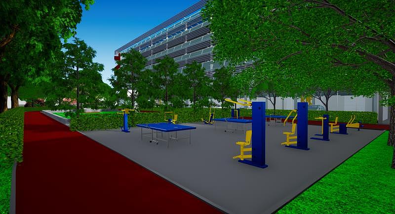 机械车库效果图