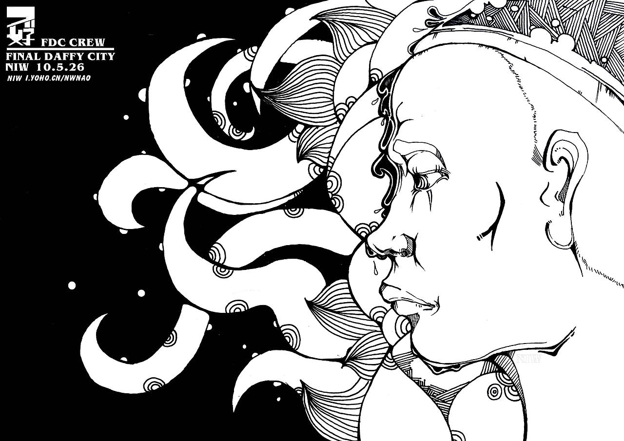 低沉的 黑白 阴阳门（图ZOTg4NDg0） - 商业插画 - 站酷设计师NW_孬原创素材 - 站酷ZCOOL