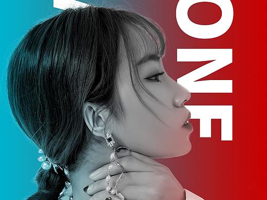 双色调人物海报