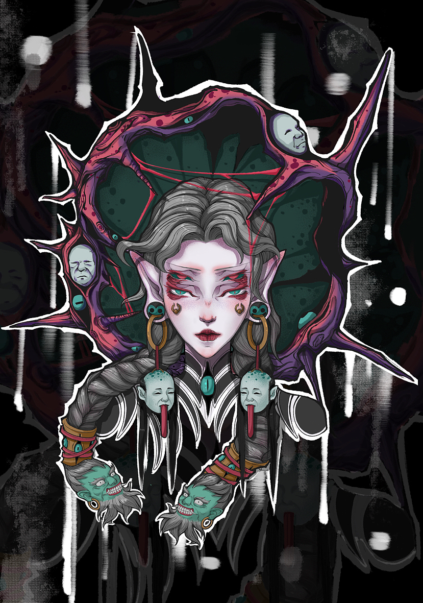 插画练习｜系列妖怪（图ZMzM1MzE5NDg0） - 艺术插画 - 站酷设计师kakyep原创素材 - 站酷ZCOOL