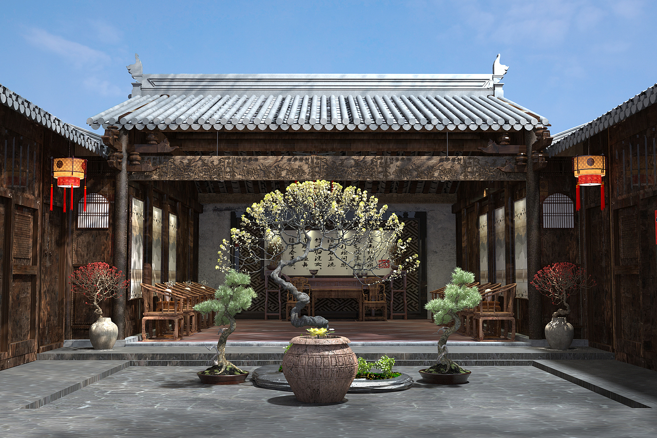 祠堂陈列展示设计(图ZMTQ0MTAwNzk2) - 展陈设计 - 站酷设计师yukiyuyuyu原创素材 - 站酷ZCOOL