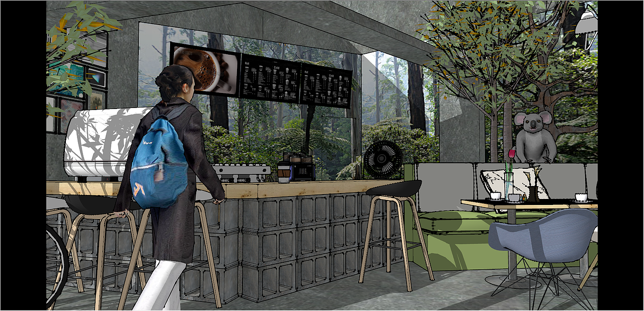 树袋熊主题饮品店