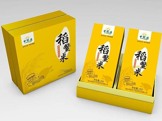 天得利项目案例 | 稻鳖米礼盒包装设计