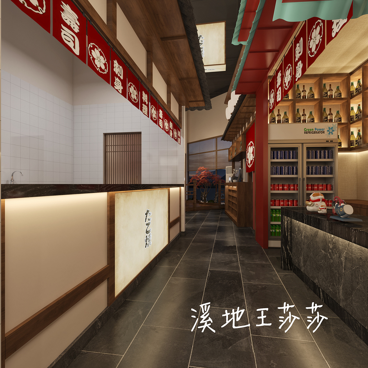 日料店效果图表现（图ZMjg5NzUzNzY4） - 商业空间设计 - 站酷设计师Z43486865原创素材 - 站酷ZCOOL