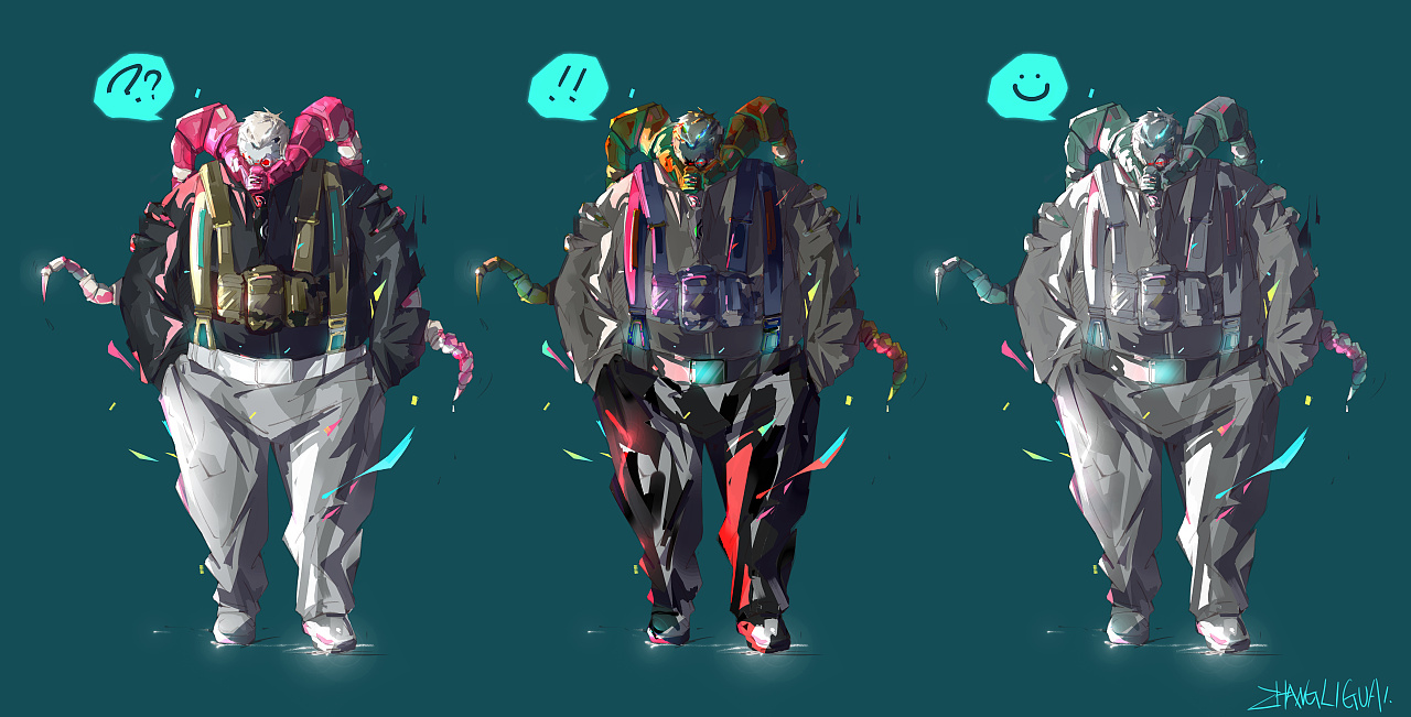 游戏人设 博士|插画|游戏原画|张力怪 - 原创作品 - 站酷 (zcool)