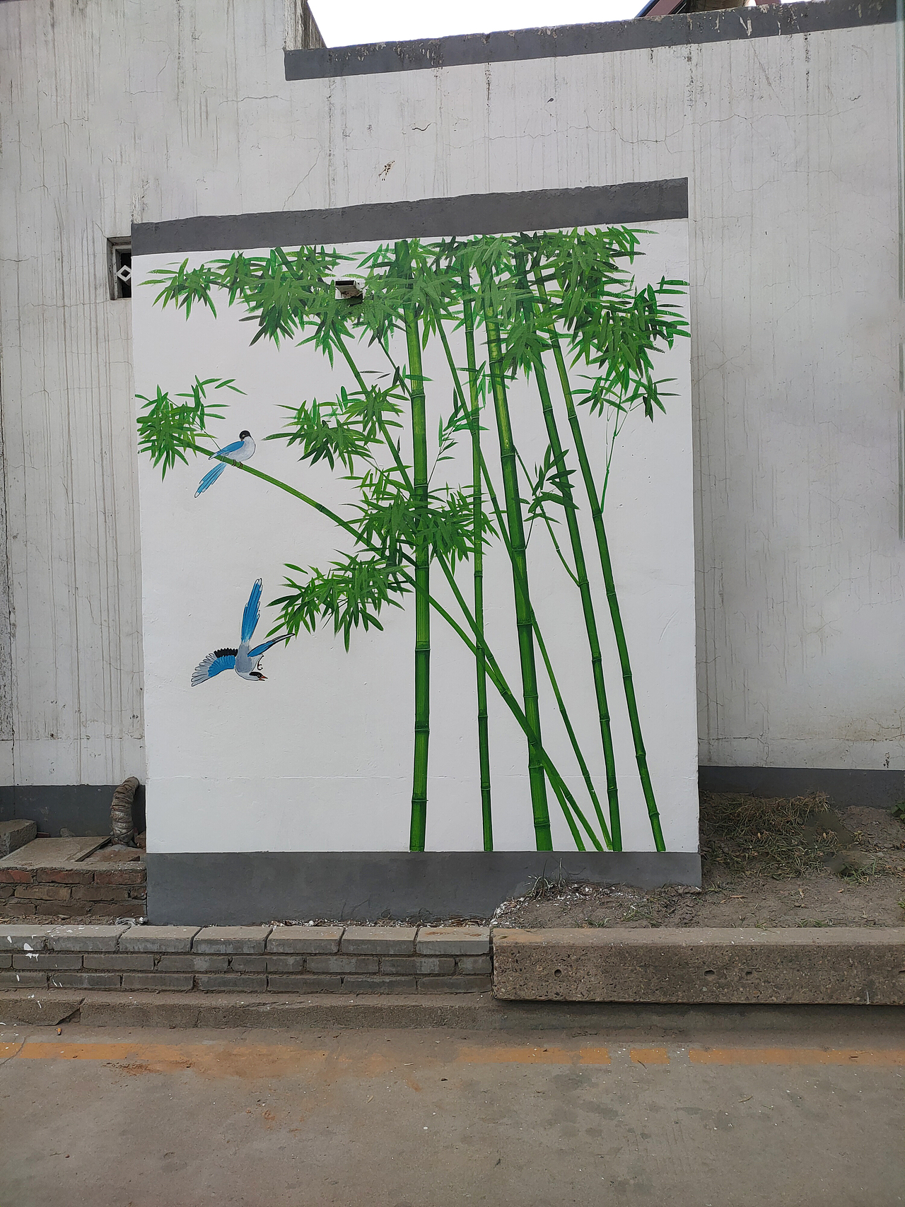 迎客松油画山水古人物保护环境绿水青山_青竹墙绘-站酷zcool