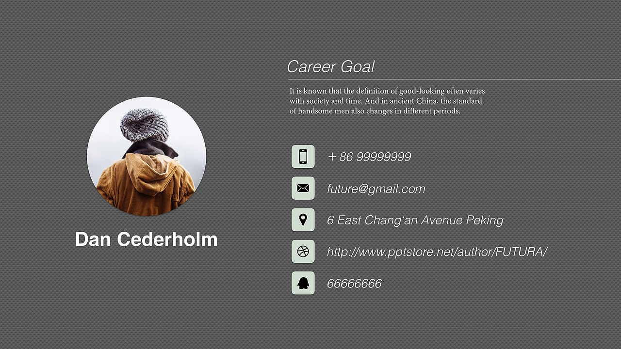 【keynote简历】让HR惊讶的动态精致简历02