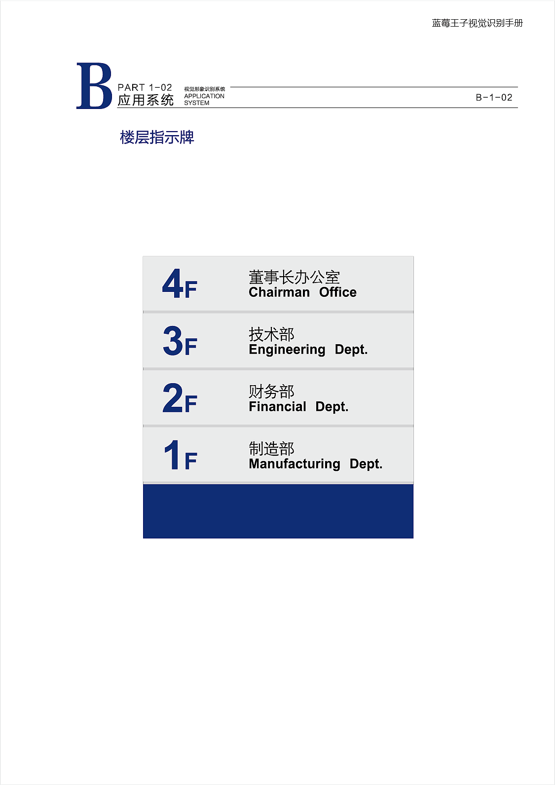 蓝莓王子标志的vi设计
