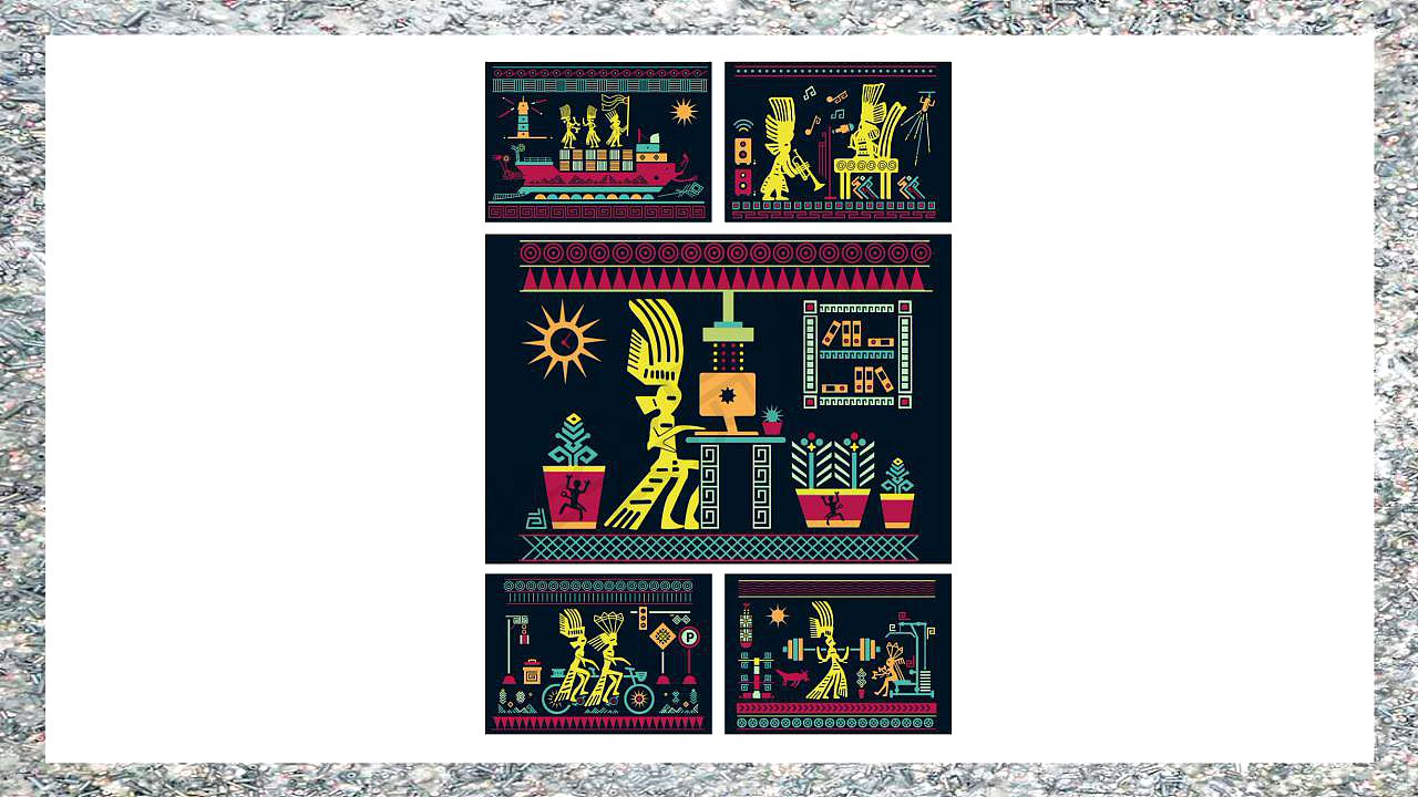 毕业设计作品:壮族铜鼓纹样图形创意设计