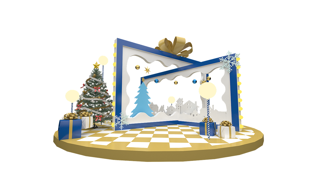 圣诞美陈（图ZMjM2Mjc3MzA0） - 场景 - 站酷设计师刀疤杰原创素材 - 站酷ZCOOL