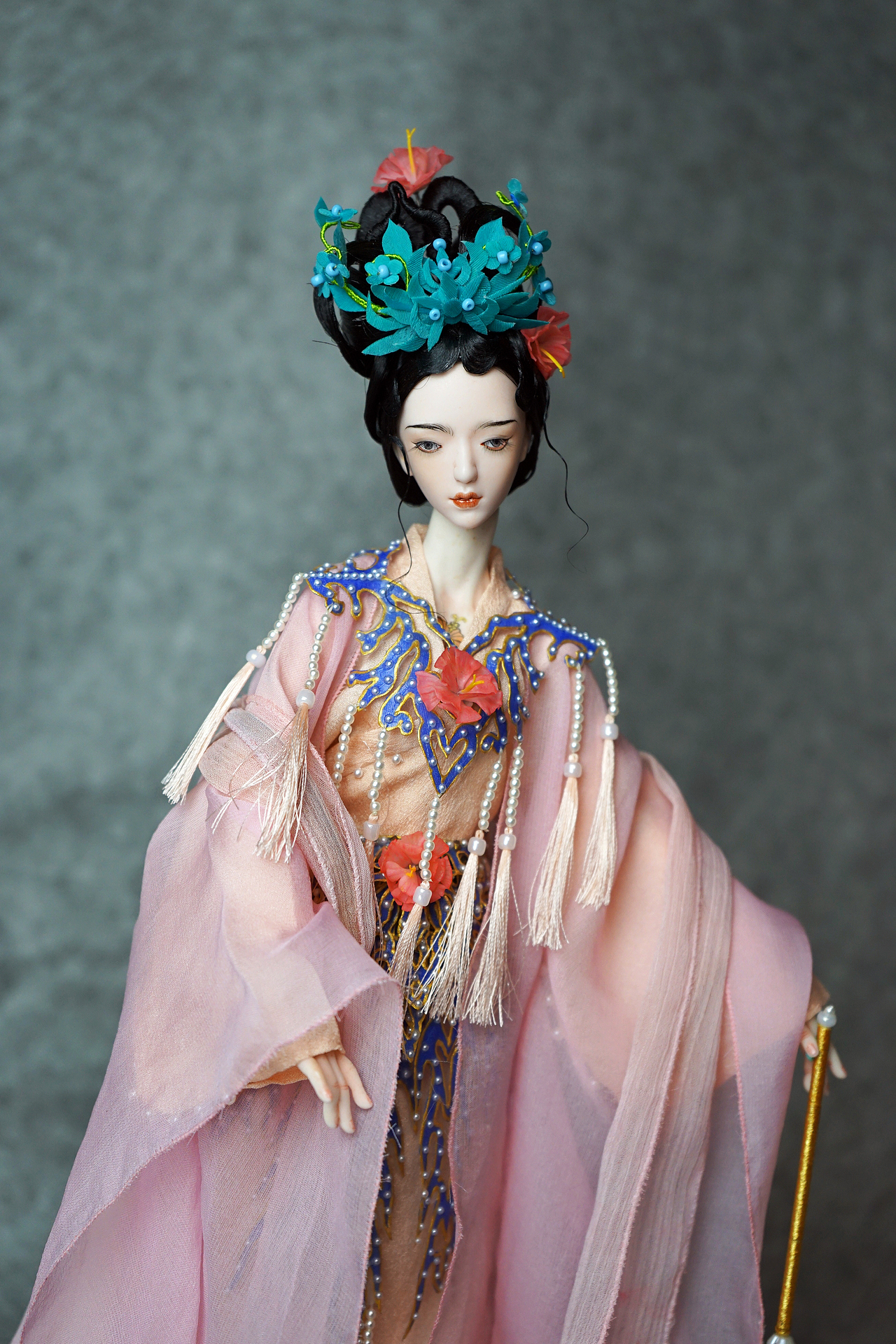 【陶瓷BJD】蜀葵花神 4厘米特体 护佑蜀地安然无恙