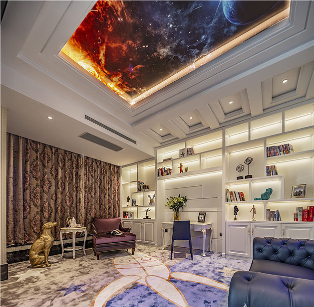 郑州恒升1号院300平新古典风格装修案例（图ZMjE1OTY4Nzky） - 家装设计 - 站酷设计师家装设计师张杰原创素材 - 站酷ZCOOL