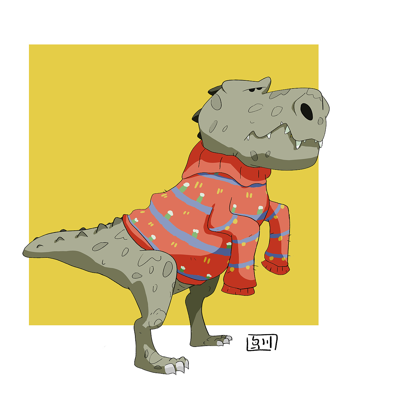 如果给动物穿上毛衣。。。。（图ZMjk4NzgyOTY0） - 创作习作 - 站酷设计师鸟川原创素材 - 站酷ZCOOL