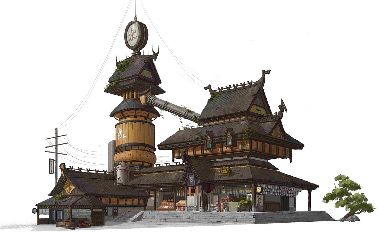 几张近期的场景建筑等原创作品（图ZODQwNjA4NTY=） - 游戏原画 - 站酷设计师Yearger原创素材 - 站酷ZCOOL