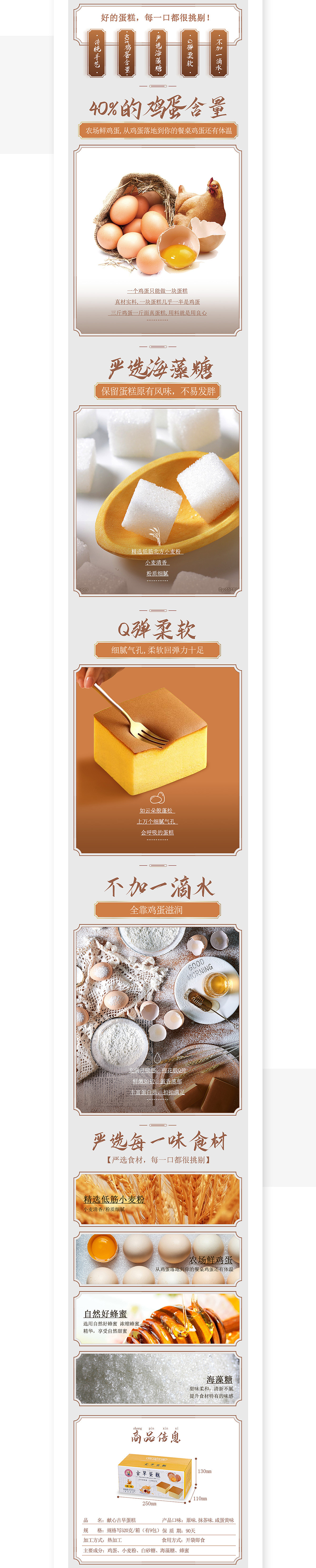 2020年古早蛋糕详情描述页面设计