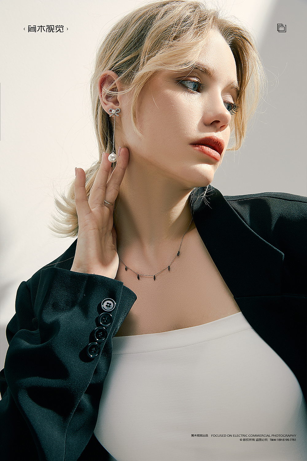 首饰平面摄影丨简木视觉 珠宝流行饰品项链 人像摄影（图ZMjk0MzIwNjI0） - 产品摄影 - 站酷设计师简木视觉原创素材 - 站酷ZCOOL