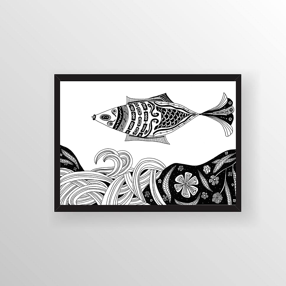 我有一片鱼塘,养了几只鱼儿