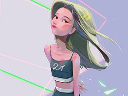 [插画] 美式头像