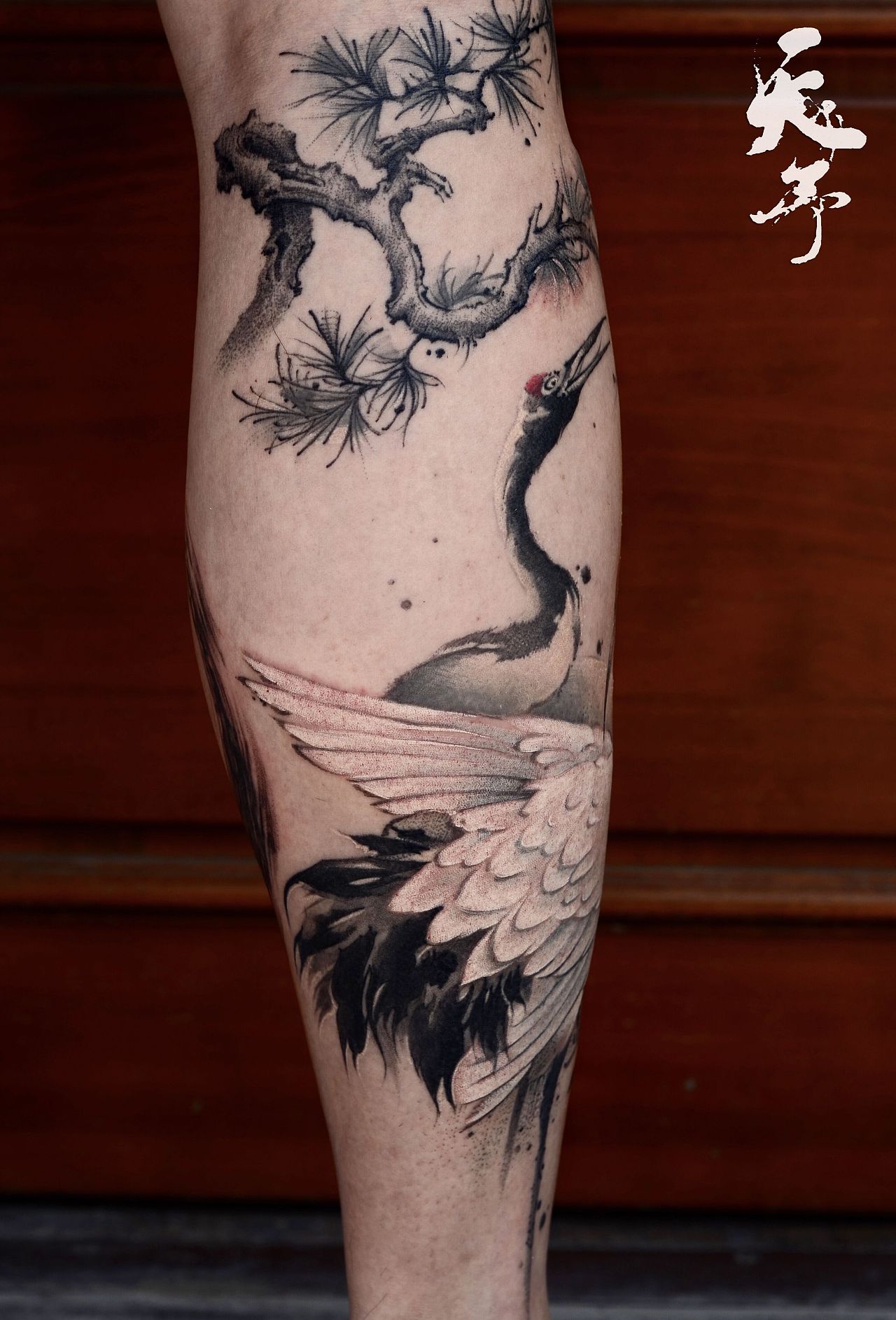 西安天予刺青水墨作品