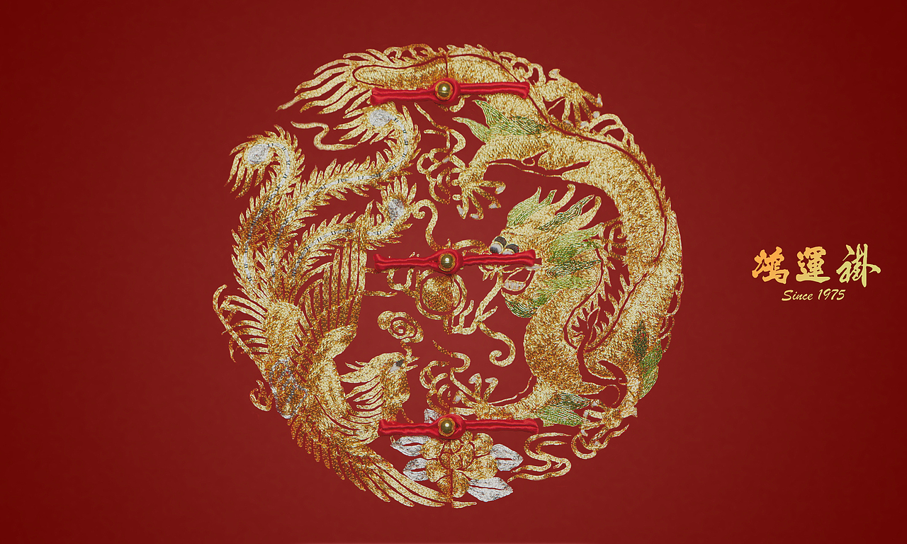 鸿运褂刺绣展示图设计（图ZMTEwNTU1MTU2） - 宣传物料 - 站酷设计师喵卷儿原创素材 - 站酷ZCOOL