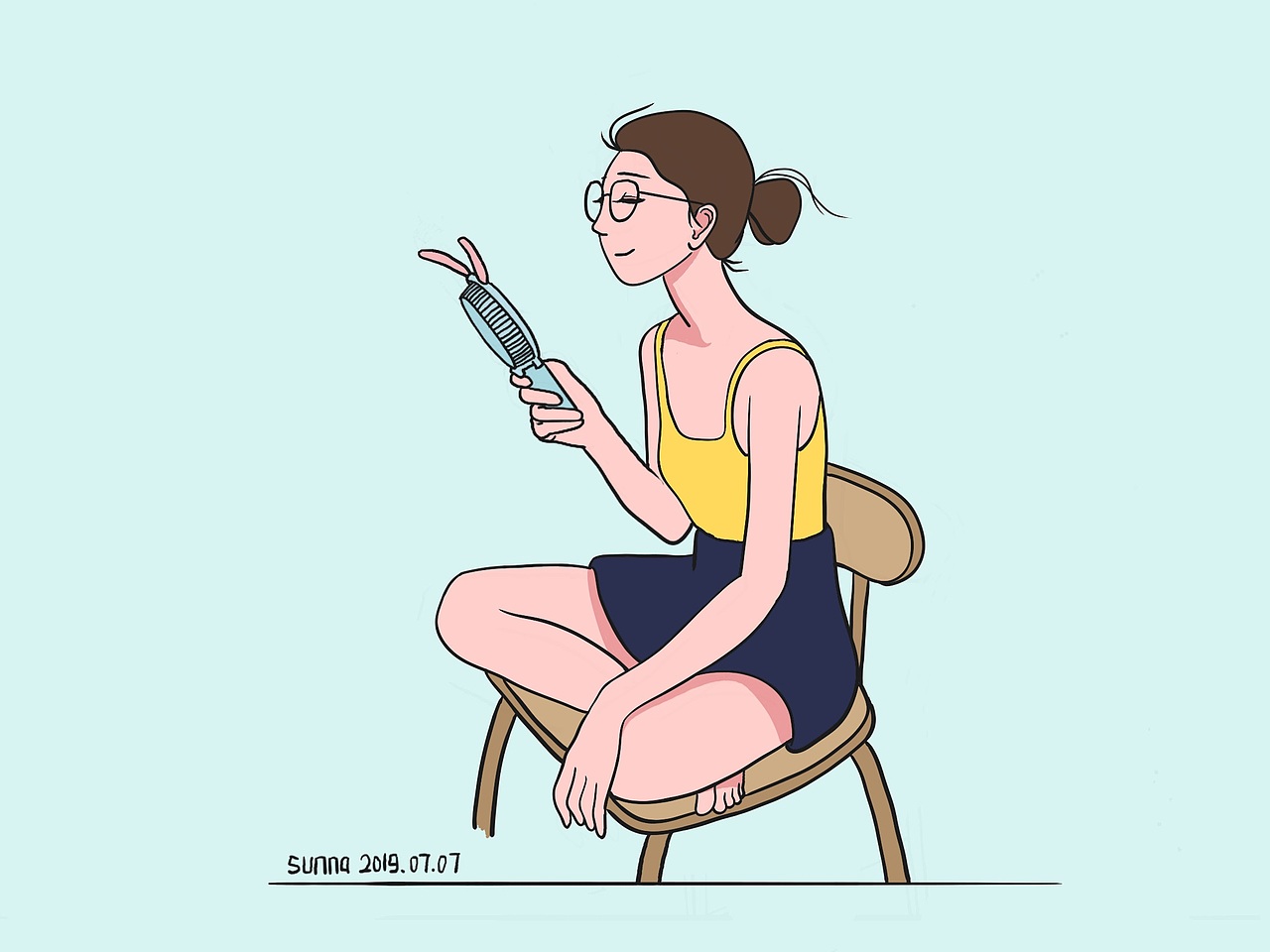 清凉一夏（图ZMjAzNTIzMDAw） - 艺术插画 - 站酷设计师sn8023mjy原创素材 - 站酷ZCOOL