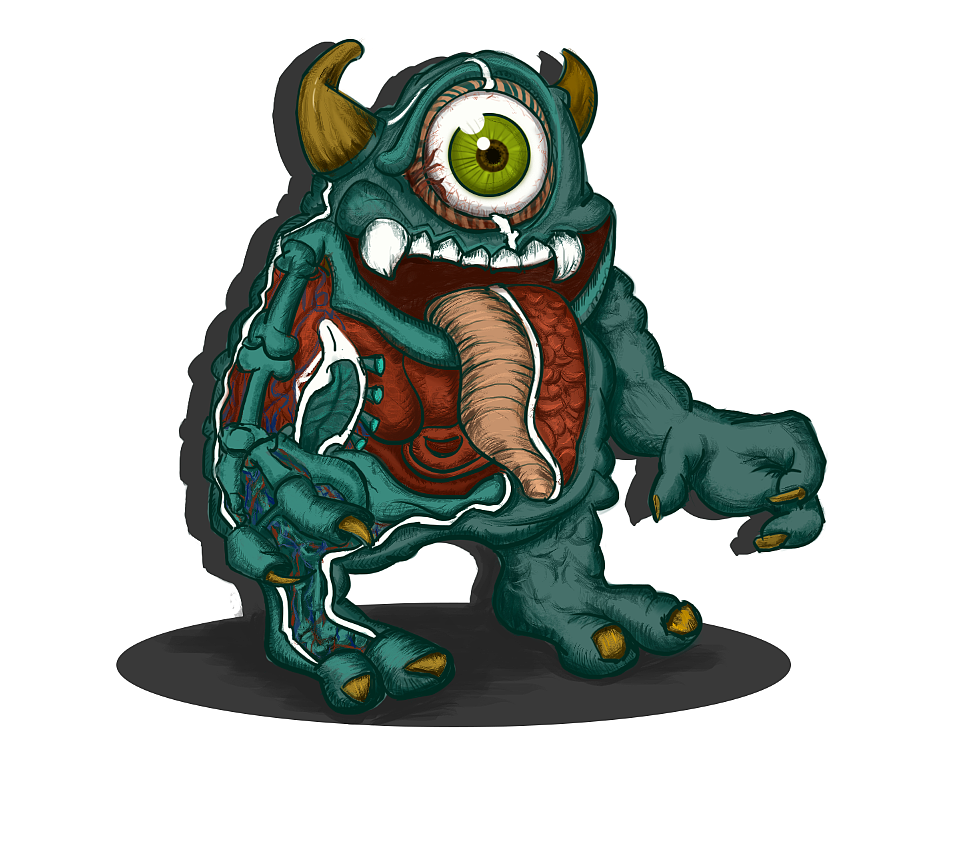 怪物插图|插画|新锐潮流插画|免贵姓叼字德一_原创作品-站酷zcool