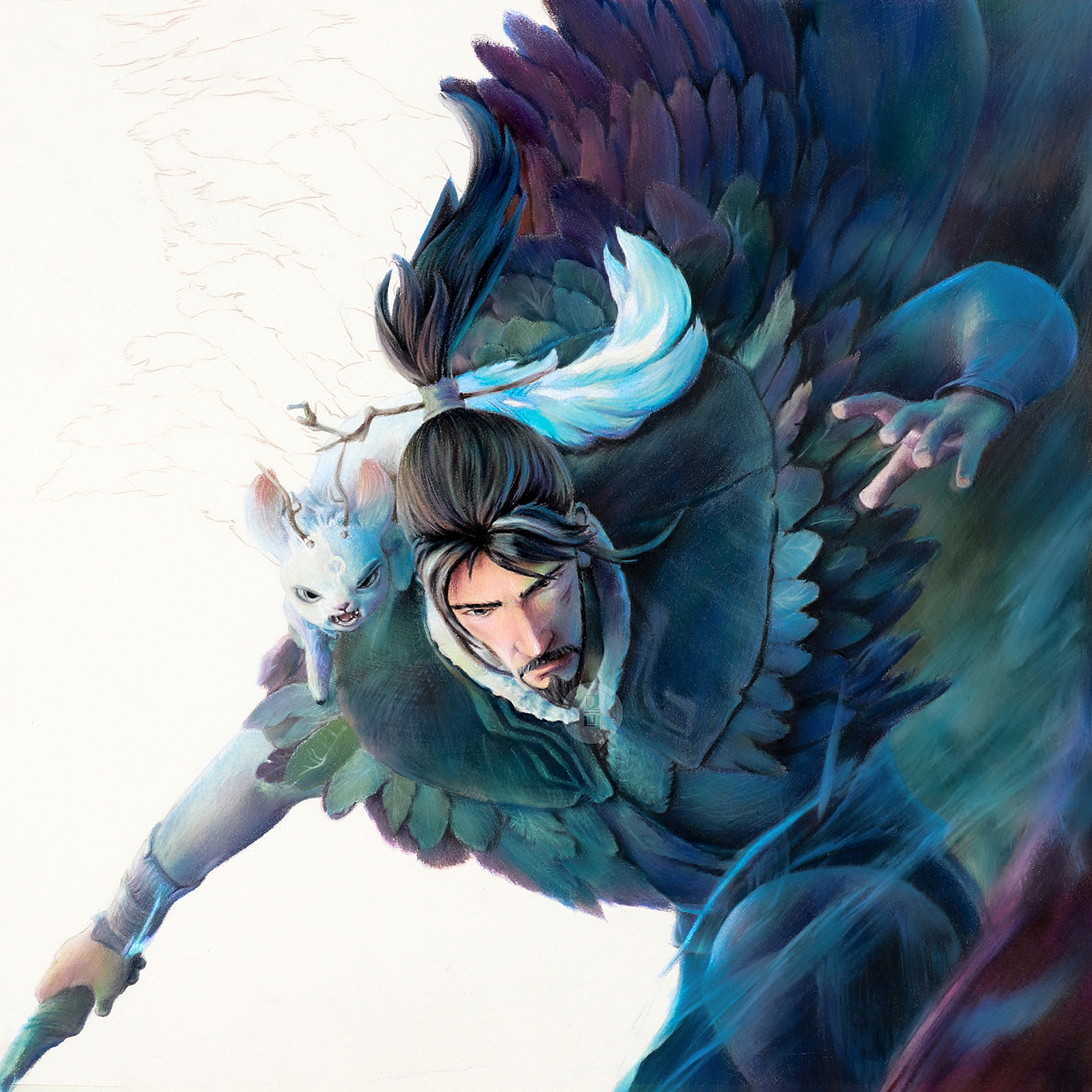 彩铅——姜子牙（图ZMjMxOTUwMDQw） - 绘画 - 站酷设计师又画原创素材 - 站酷ZCOOL