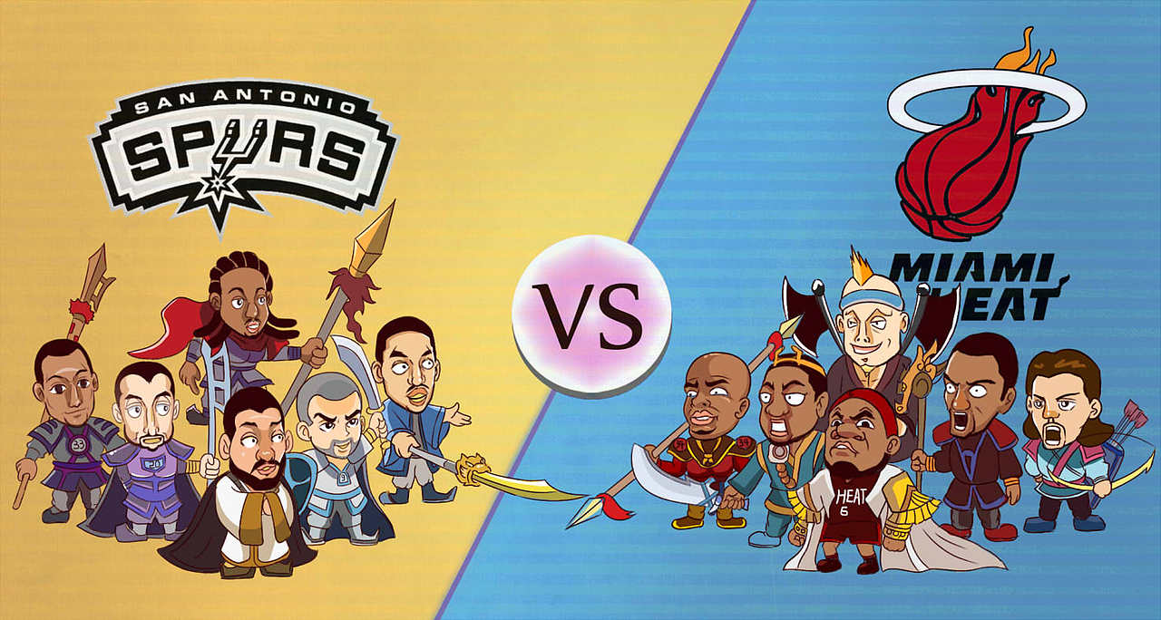 (罗马军团）马刺VS(梁山好汉)热火（图ZMTAyNTY5MDQ=） - 单幅漫画 - 站酷设计师LIN_KB原创素材 - 站酷ZCOOL