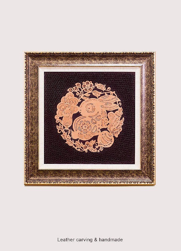  皮雕装饰画,望大家喜欢